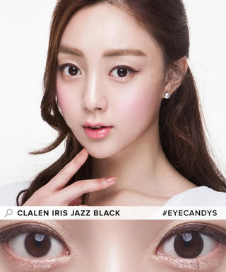Clalen Iris Jazz Black Colored Contacts Circle Lenses - EyeCandys