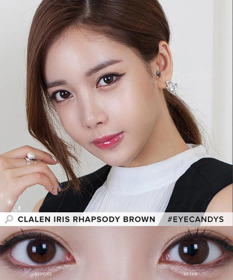 Buy Clalen Iris Rhapsody Brown Circle Lenses | EyeCandys