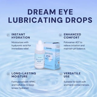 Eyecandys Dream Eye Lubricating Drops for Contact Lenses – Moisturizing eye drops for dry eyes and comfortable lens wear
