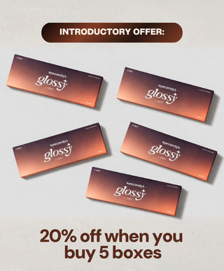 EyeCandys Glossy Ivory 1-Day daily disposable colored contact lenses in Ivory shade, 10-pack