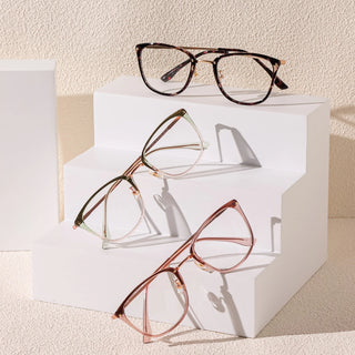 EyeCandys prescription reading glasses with blue light blocking feature, designed to reduce eye strain and improve focus. Stylish, comfortable, and perfect for daily wear, these glasses offer protection against digital screens and harmful blue light. Ideal for readers, gamers, and professionals. Available in various modern frames and prescription options.