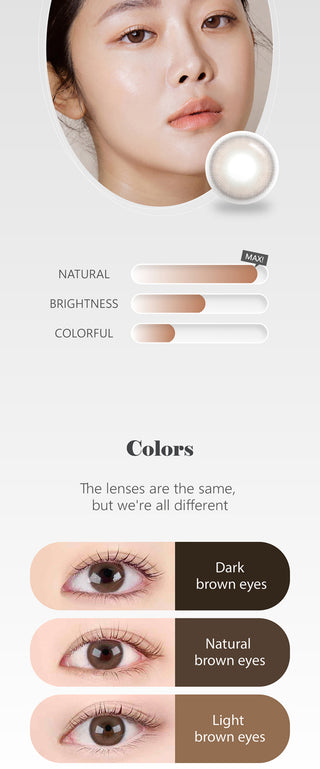 Eyesm Burnt Brown Color Contact Lens - EyeCandys