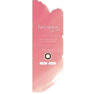 Feliamo 1-Day Shiny Brown (10pk) Colored Contacts Circle Lenses - EyeCandys