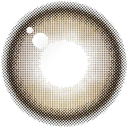 Design of the Gemhour Demeter 1-Day Amber Brown (10pk) prescription color contact lens dailies from Eyecandys on a white background, showing the fine pixel detail and enlarging limbal ring.