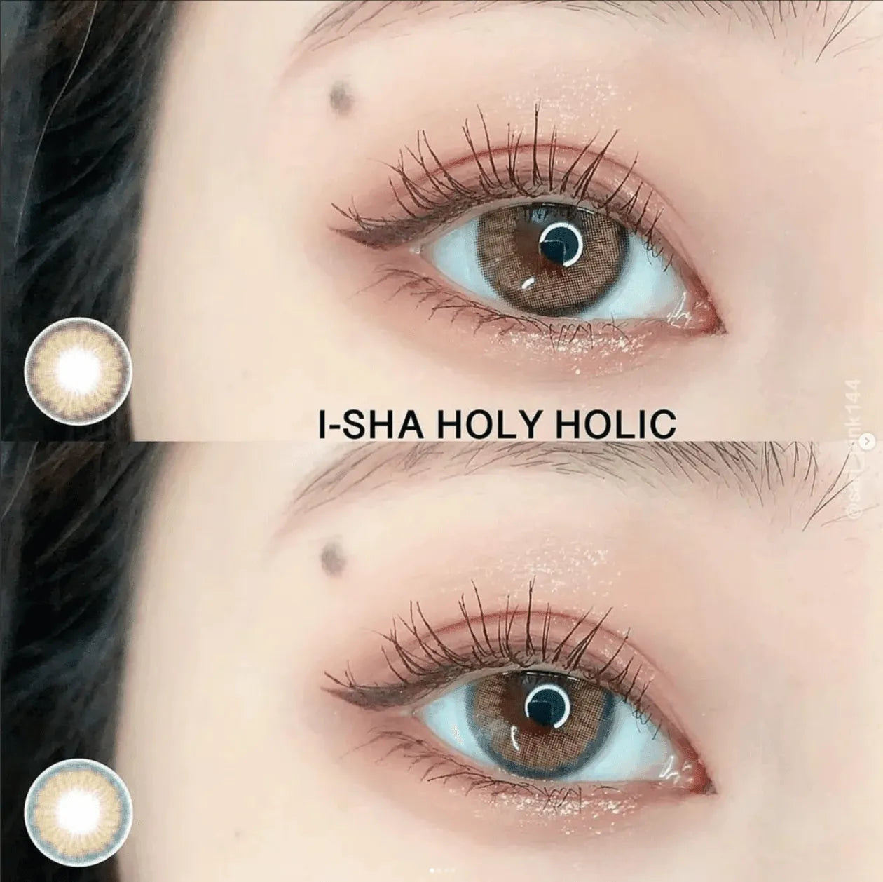 Buy i-Sha Holy Holic Brown Colored Contacts | EyeCandys