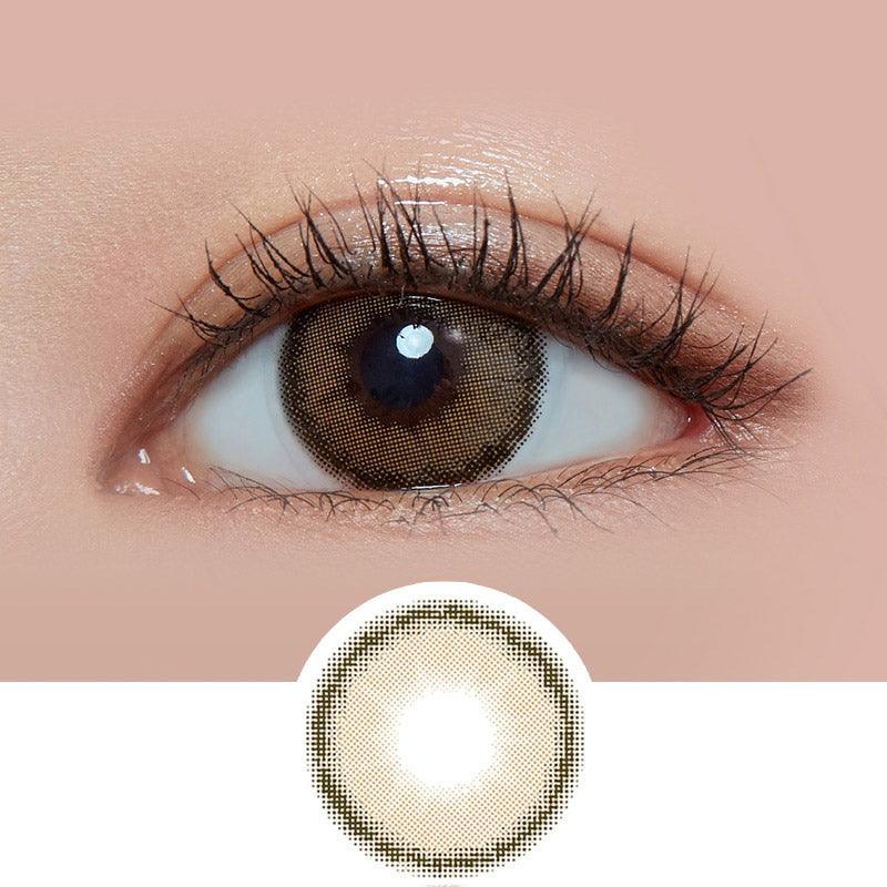 Buy i-Girl Rosha Beige Brown Colored Contacts | EyeCandys