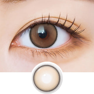 i-Sha Dekame Hug Me Brown Color Contact Lens - EyeCandys