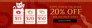 EyeCandys Red Pocket New Year Sale – 20% Off Prescription Colored Contact Lenses for a Limited Time