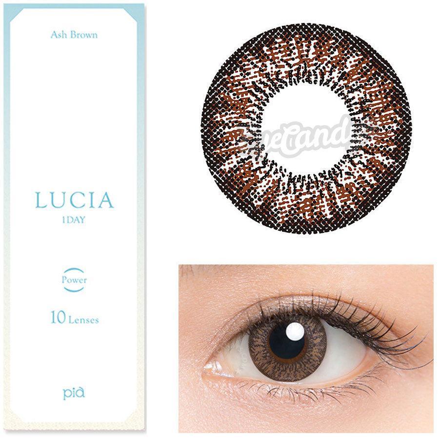 Buy Lucia 1-Day Ash Brown Circle Lenses | EyeCandys