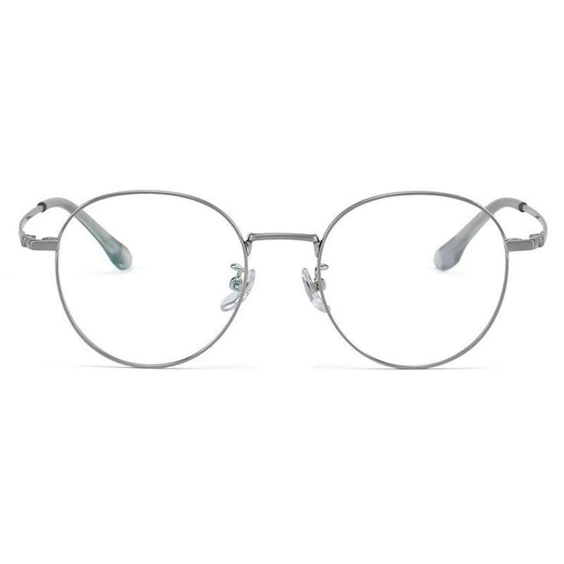 Luna Round Glasses Silver Standard CR-39 index (for SPH to
