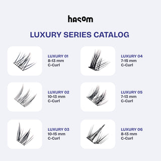 Hasom First Touch Lash Clusters - Luxury 01