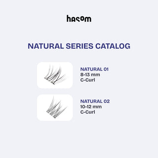 Hasom First Touch Lash Clusters - Natural 02