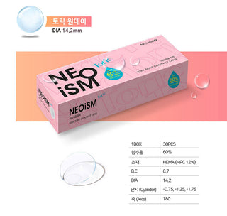 NEO Neoism 1-Day Clear Toric (30pk) Color Contacts for Astigmatism - EyeCandys