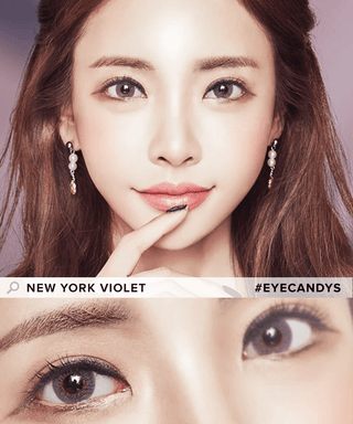 Pink Label New York Violet Color Contact Lens - EyeCandys