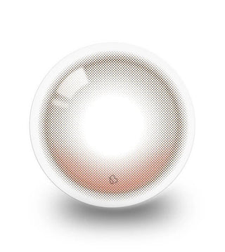 Olola Vela Rosy Brown contact lens artwork and pattern close-up.