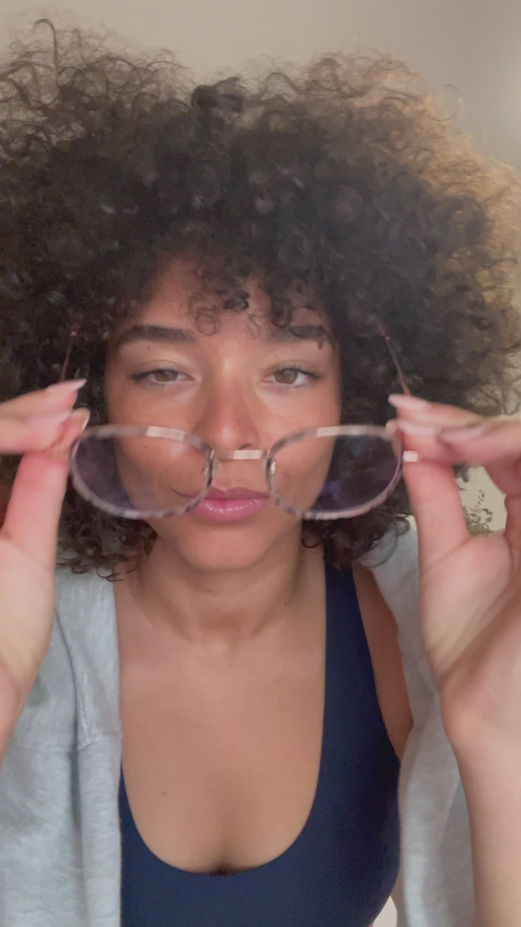 Review of EyeCandys prescription glasses with blue light blocking technology, perfect for reducing eye strain and enhancing screen time comfort