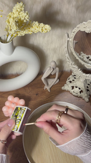 Application of EyeCandys Sunset Sangria Gel Nail Sticker for fall cozy nails, showing vibrant autumn-inspired colors and easy DIY nail art.