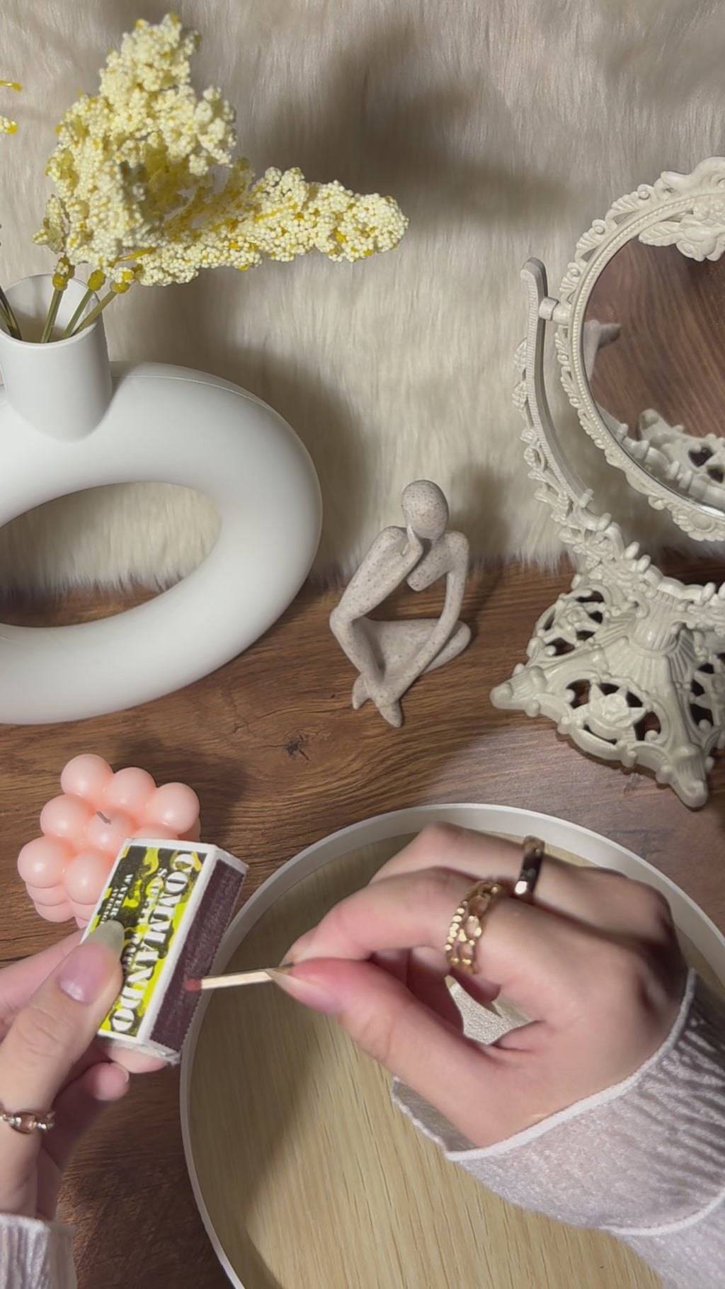 Application of EyeCandys Sunset Sangria Gel Nail Sticker for fall cozy nails, showing vibrant autumn-inspired colors and easy DIY nail art.