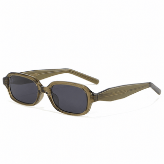 Side-Eye Green Tea sunglasses white background