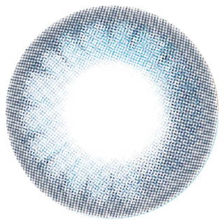 N's Collection Umi Blue (10pk) by N's Collection features gray and blue patterned lenses with a transparent center and dotted design, ideal for daily disposable use and available in myopia prescription.