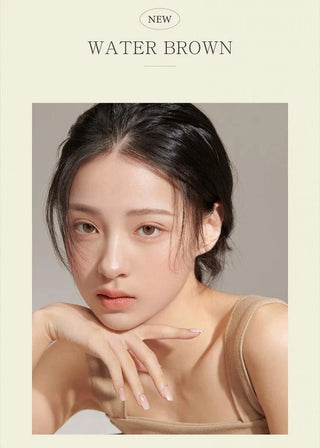 i-DOL Yurial Water Brown 1-Day (10pk) Colored Contacts Circle Lenses - EyeCandys