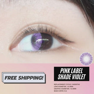 EyeCandys Pink Label Shade Violet colored contacts lens for dark eyes - EyeCandys