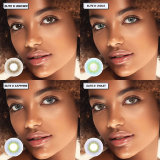 Innovision Elite II: 3-tone Honey Natural Color Contact Lens for Dark Eyes - EyeCandys