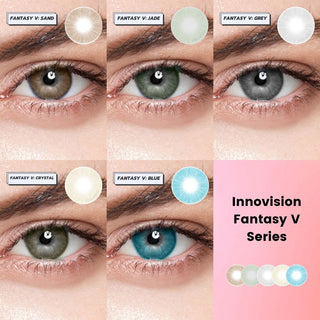 Innovision Fantasy V: 1-tone Forest Grey Color Contact Lens - EyeCandys
