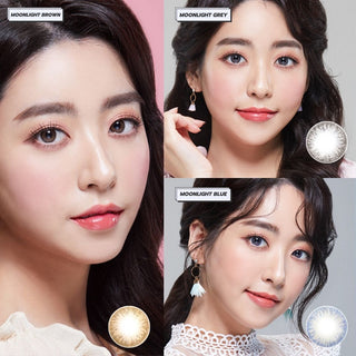 Pink Label Moonlight Blue Colored Contacts Circle Lenses - EyeCandys