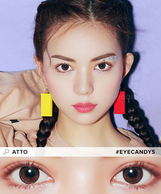 Pink Label Atto Choco Colored Contacts Circle Lenses - EyeCandys