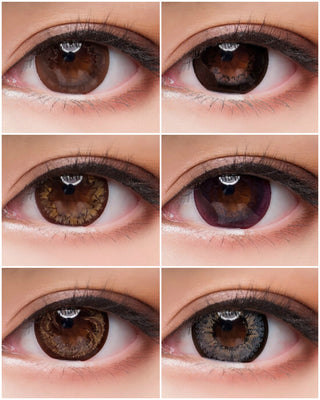 GEO Cafe Mimi Waffle Grey Color Contact Lens for Dark Eyes - Eyecandys