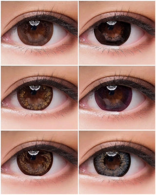GEO Cafe Mimi Waffle Grey Color Contact Lens for Dark Eyes - Eyecandys