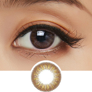 Clalen Iris M Claire Brown Colored Contacts Circle Lenses - EyeCandys
