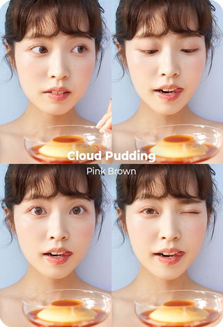 Chuu Cloud Pudding Pink Brown (10pk) Natural Color Contact Lens for Dark Eyes - EyeCandys