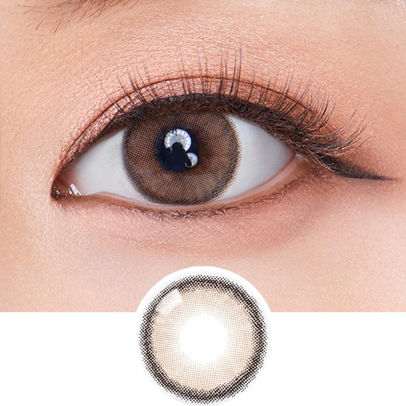 Olola Dearsome Milk Brown (KR) Natural Colour Contact Lens with Power ...