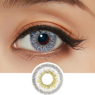 Pink Label Dione Grey Color Contact Lens for Dark Eyes - Eyecandys