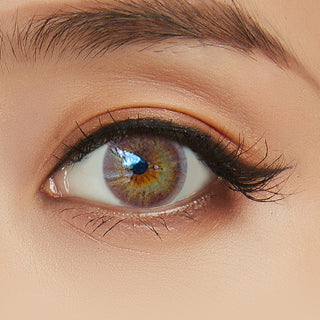 Pink Label Dewy Brown Natural Color Contact Lens for Dark Eyes - EyeCandys