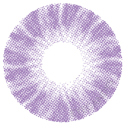 Pink Label Shade Violet Natural Color Contact Lens for Dark Eyes, on a light background.