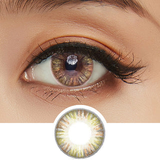 GEO Eyeniq 1-Day Brown (10pk) Natural Color Contact Lens for Dark Eyes - EyeCandys