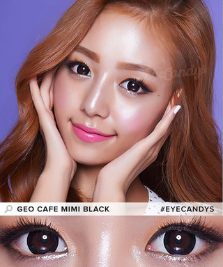 GEO Cafe Mimi Cappuccino Grey Color Contact Lens - EyeCandys