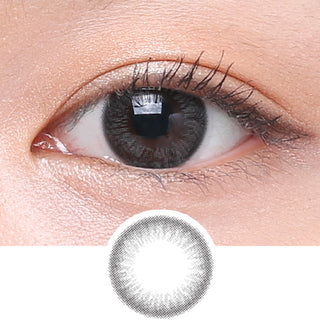 Clalen Iris M Grace Grey Colored Contacts Circle Lenses - EyeCandys