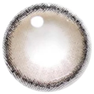 Design of the i-DOL Roze Airy Nude Brown coloured contact lens from Eyecandys on a white background, showing the dotted patterns meant to mimic those of the human iris.