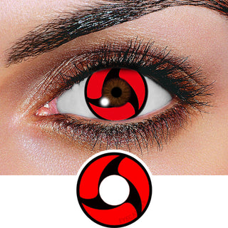 Innovision FX Sharingan Naruto Itachi Series Color Contact Lens for Dark Eyes - Eyecandys