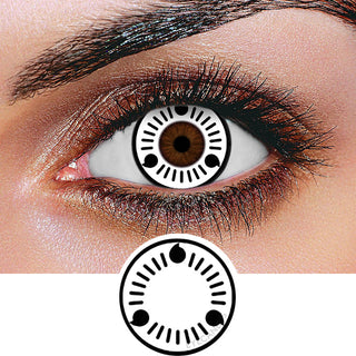 Innovision FX Sharingan Naruto Itachi Series Color Contact Lens for Dark Eyes - Eyecandys