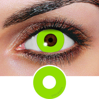 Innovision FX Solid Green Color Contact Lens for Dark Eyes - Eyecandys