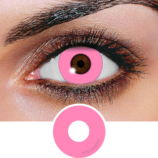 Innovision FX Solid Pink Color Contact Lens for Dark Eyes - Eyecandys