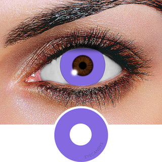 Innovision FX Solid Purple Color Contact Lens for Dark Eyes - Eyecandys