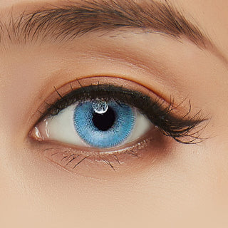 Innovision Luxury Blue Natural Color Contact Lens for Dark Eyes - EyeCandys
