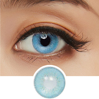Innovision Luxury Blue Natural Color Contact Lens for Dark Eyes - EyeCandys