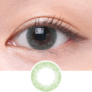 Clalen Iris M Joy Green Color Contact Lens - EyeCandys